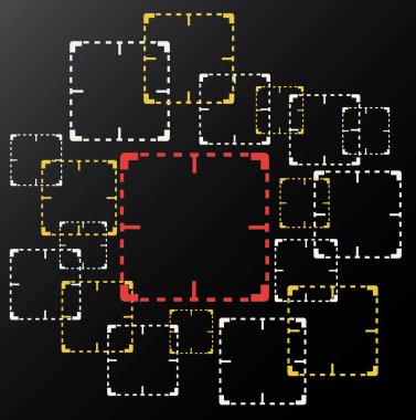 Hedef izledim, Cctv, yakın devre televizyon izledim işareti vektör arka plan