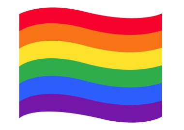 Gökkuşağı bayrağı Lgbt simge vektör Eps10