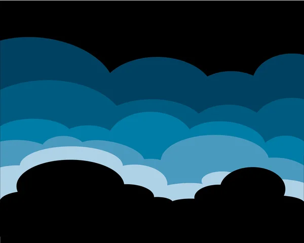 Облако и пространство голубого неба абстрактный векторный фон — стоковый вектор