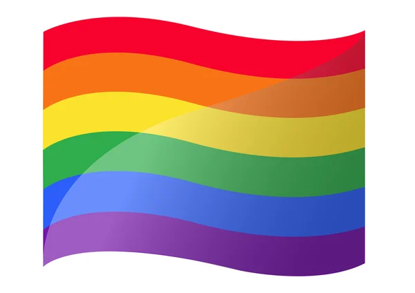 Regenboogvlag Lgbt symbool vector Eps10 — Stockvector