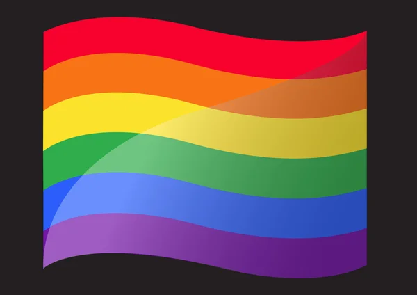 Ουράνιο τόξο σημαία ΛΟΑΤ σύμβολο διάνυσμα Eps10 — Διανυσματικό Αρχείο