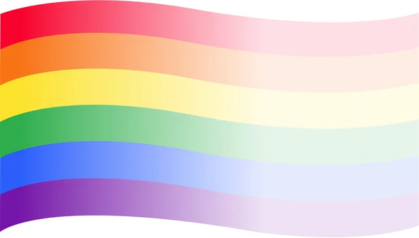 Drapeau arc-en-ciel symbole LGBT vecteur EPS10 — Image vectorielle