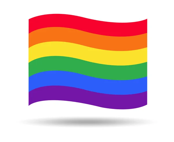 Regenboogvlag Lgbt symbool vector Eps10 — Stockvector