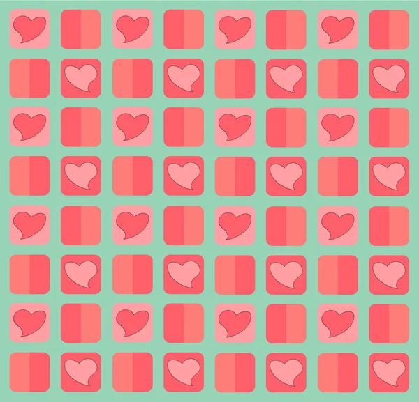Schöne Pastell Herz Muster Hintergrund Vektor eps10 — Stockvektor