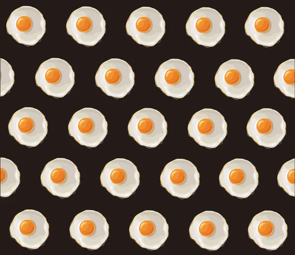 Stekt ägg illustration bakgrund vektor Eps10 — Stock vektor