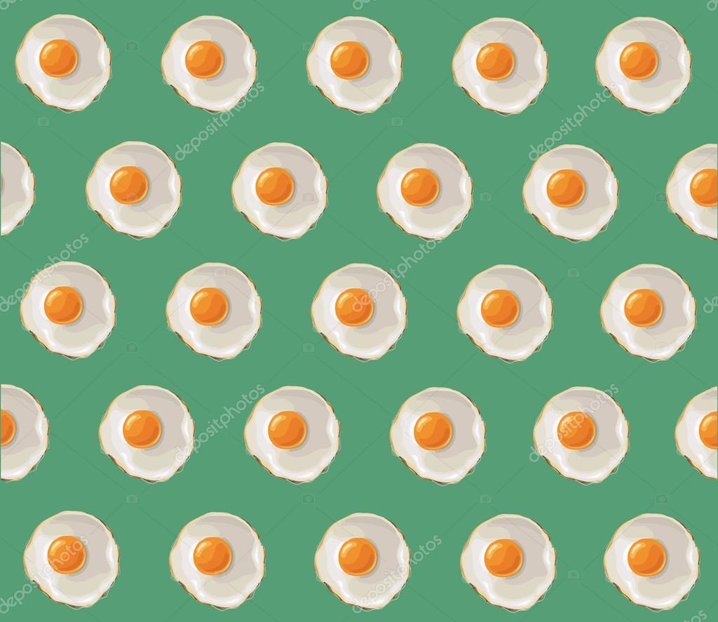 Fried Egg Illustration Background Vector Eps10 Stock Vector C H Santima Gmail Com