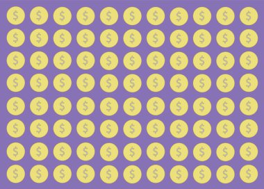 madeni para karikatür arka plan vektör Eps10