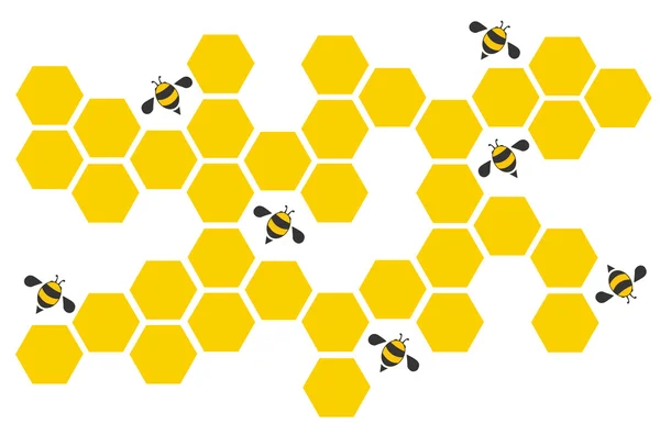 Hexagon bee registreringsdatafilen design konst och utrymme bakgrund vektor Eps10 — Stock vektor