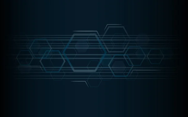Die Form des Hexagon-Konzepts Design abstrakte Technologie Hintergrund Vektor eps10 — Stockvektor