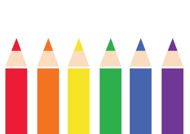 renkli renk kalem arka plan vektör, Lgbt sembolü, gökkuşağı simgesi
