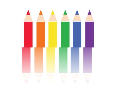 renkli renk kalem arka plan vektör, Lgbt sembolü, gökkuşağı simgesi