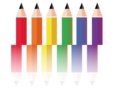 renkli renk kalem arka plan vektör, Lgbt sembolü, gökkuşağı simgesi