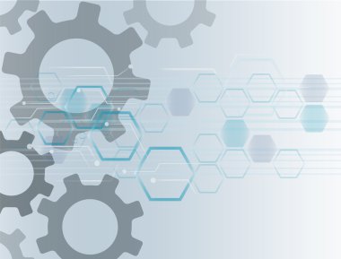 Alan arka plan hattı dişli ve teknoloji