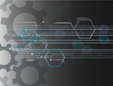 Alan arka plan hattı dişli ve teknoloji