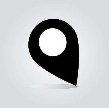 Konumu sembol simge vektör