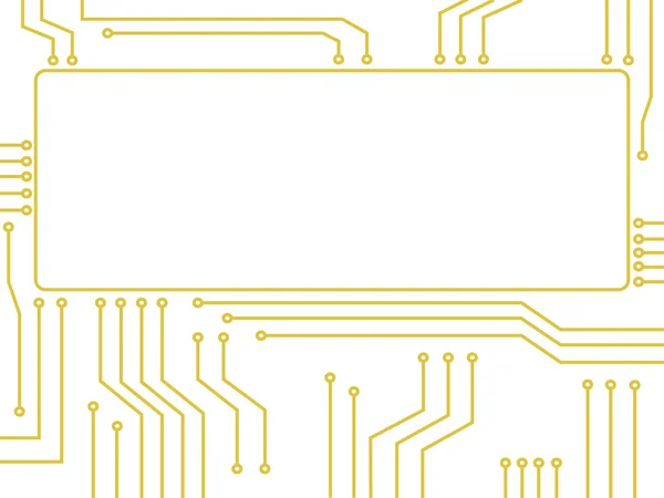 Технология микрочипов абстрактный вектор фона — стоковый вектор