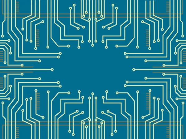 Технология микрочипов абстрактный вектор фона — стоковый вектор
