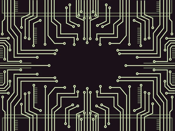 Технология микрочипов абстрактный вектор фона — стоковый вектор
