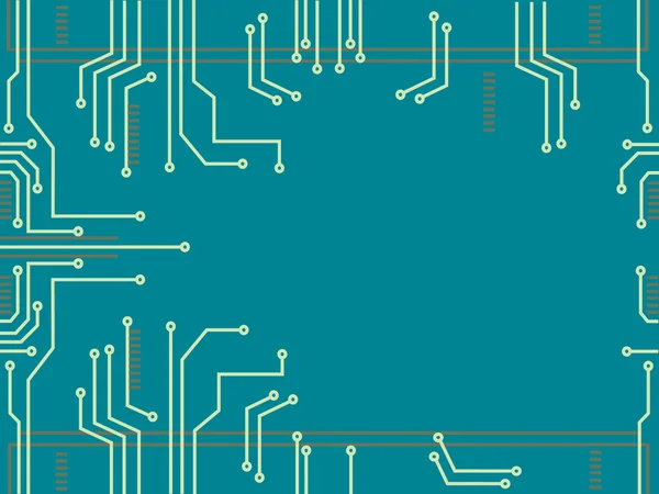 Teknoloji hattı sembolü arka plan vektör mikroçip — Stok Vektör