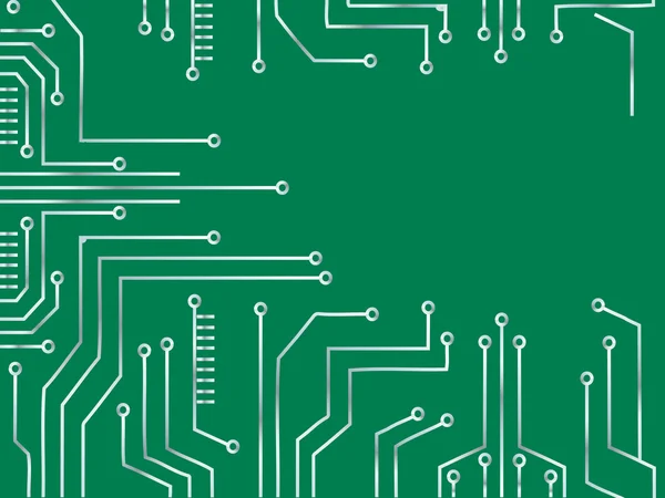 Teknoloji hattı sembolü arka plan vektör mikroçip — Stok Vektör