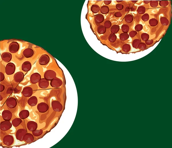 Pizza y espacio vector de fondo EPS10 — Vector de stock