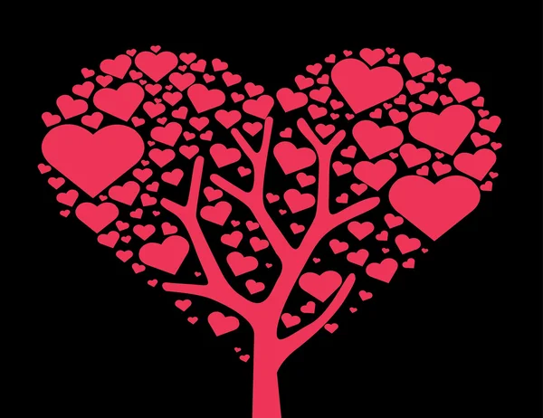 树的心，爱树符号矢量 — 图库矢量图片