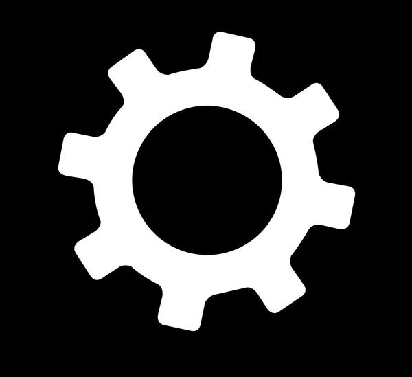 Gear engineering symbol vector — Stock Vector