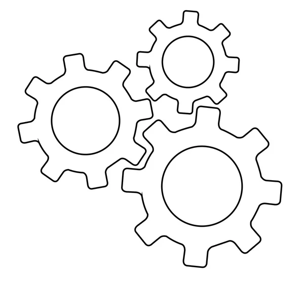 Vector Cogwheel Mechanism Icon Illustration Stock Vector Image by