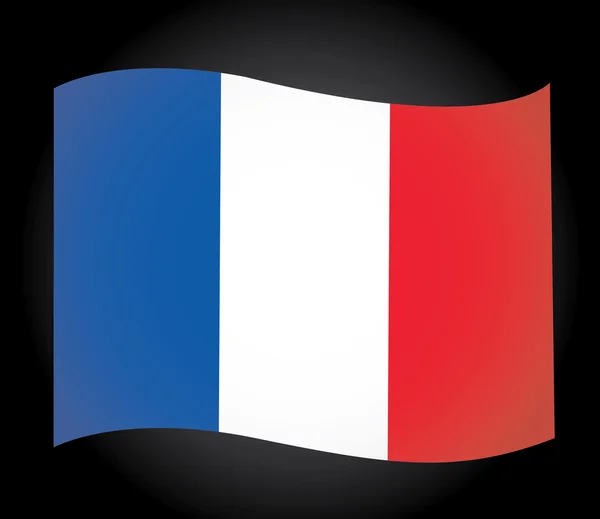 Drapeau français, icône française, prier pour le français, prier pour Nice — Image vectorielle