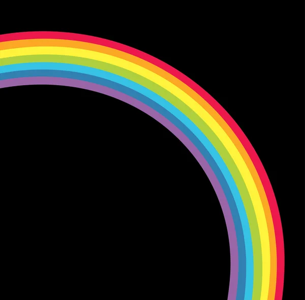 可爱的彩虹背景和空间 — 图库矢量图片