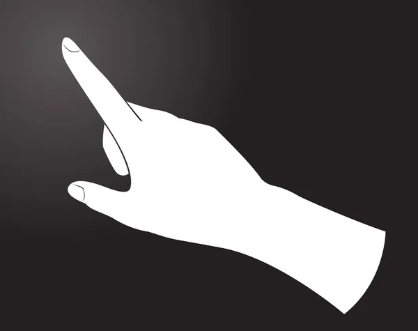 İşaret parmakları vektör — Stok Vektör