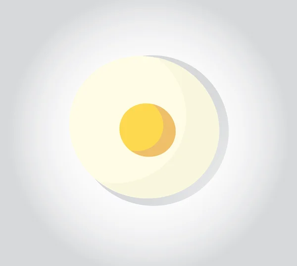 Oeuf frit fond pastel — Image vectorielle