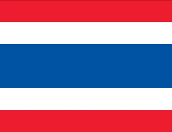 Thai vlag pictogram, Thailand vlag vector — Stockvector