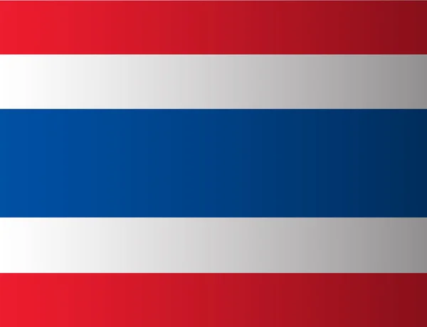 Thai vlag pictogram, Thailand vlag vector — Stockvector