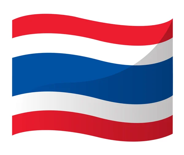 Thailändische Flagge, thailändische Flagge — Stockvektor