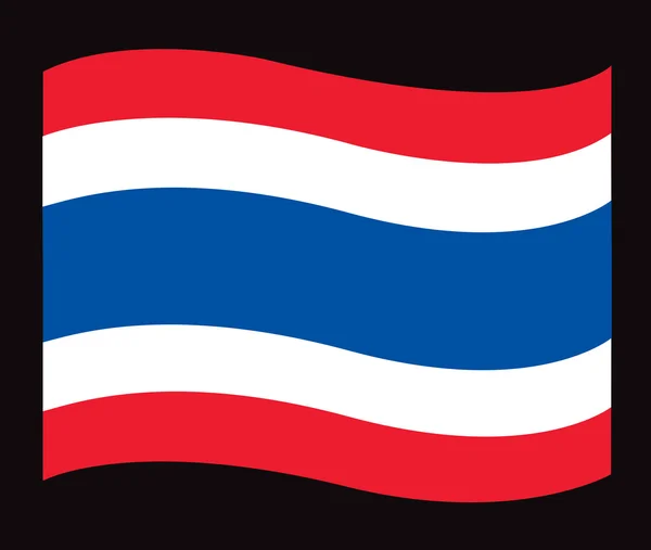 Thailändische Flagge, thailändische Flagge — Stockvektor