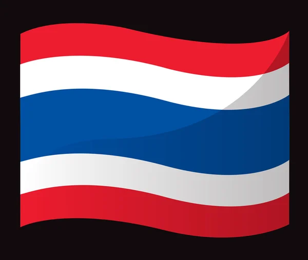 Thailändische Flagge, thailändische Flagge — Stockvektor