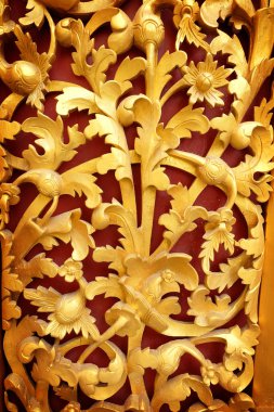desen Lai Kanok (Tay tasarım) ahşap güzel altın