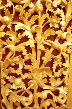 desen Lai Kanok (Tay tasarım) ahşap güzel altın