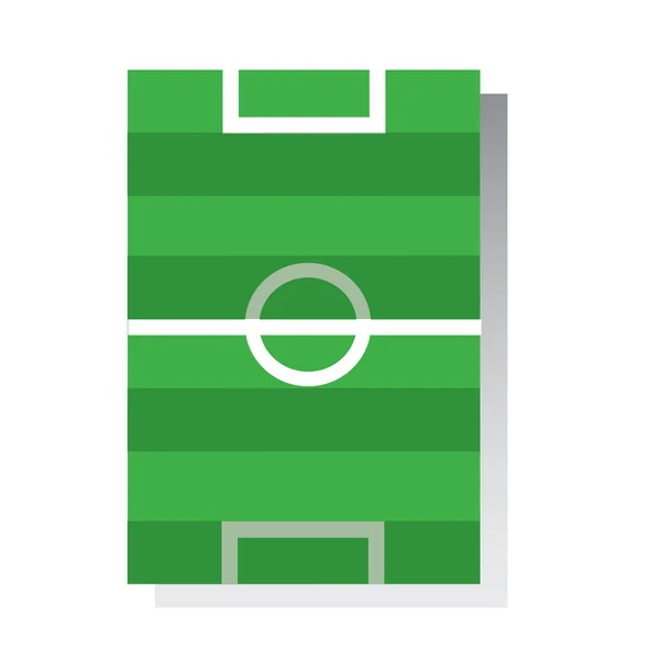 Terrain de football icône vecteur — Image vectorielle