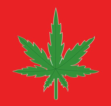 marijuanas simge vektör