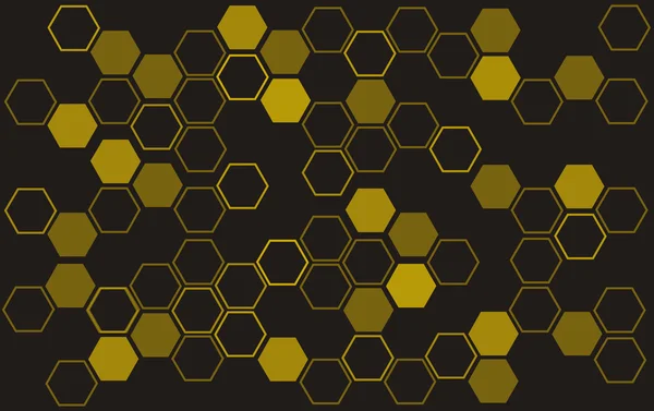 Abstract bee hive background , abstract hexagon background — Stock Vector