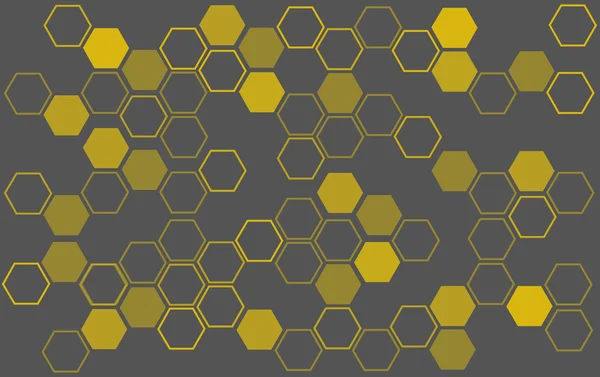 蜂ハイブ背景を抽象的な六角形の背景を抽象化 — ストックベクタ