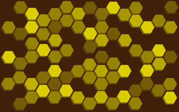 Abstract bee hive achtergrond, abstract zeshoek achtergrond — Stockvector