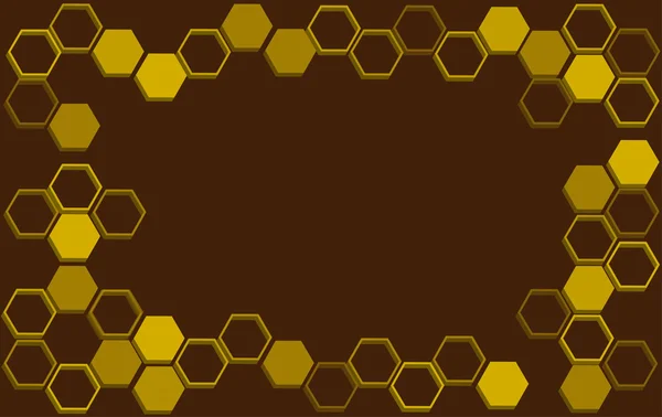 अमूर्त मधुमक्खी छत्ता पृष्ठभूमि , अमूर्त हेक्सागोन पृष्ठभूमि — स्टॉक वेक्टर