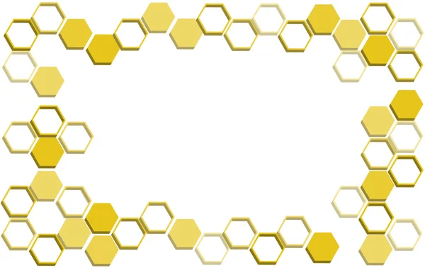 蜂ハイブ背景を抽象的な六角形の背景を抽象化 — ストックベクタ