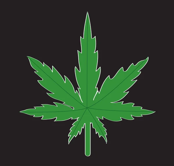 Marijuanas simge vektör — Stok Vektör