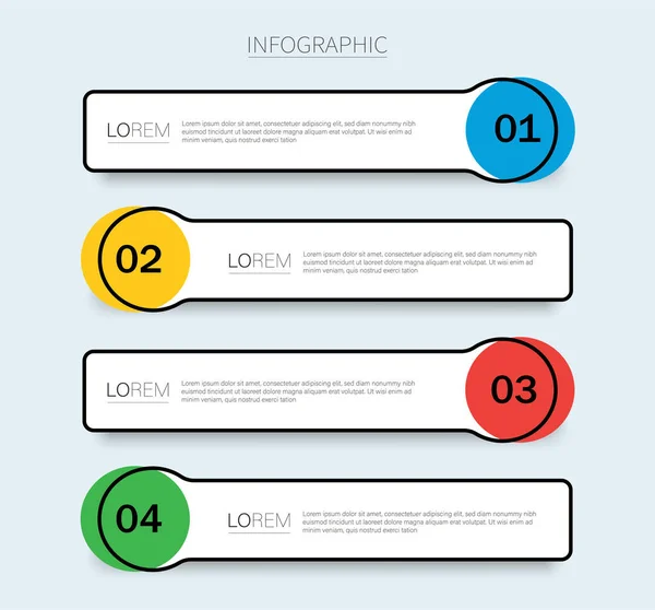 Infografik Vektorvorlage Mit Optionen — Stockvektor