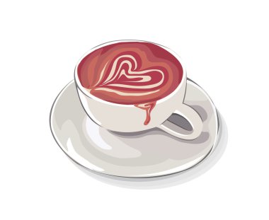 aşk latte sanat Kupası