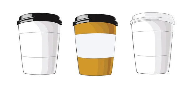 Vector de taza de café — Vector de stock